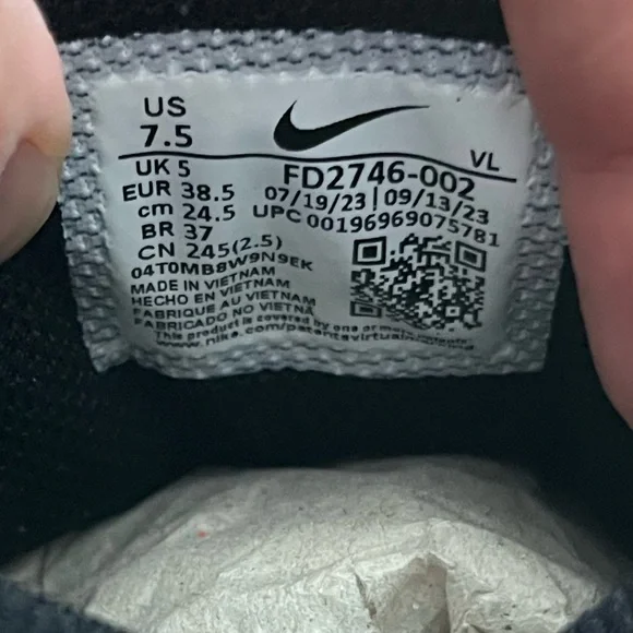 New Nike Alpha Huarache Elite 4 TF White/Grey/Black FD2746-002 Women's 7.5 - Picture 6 of 7